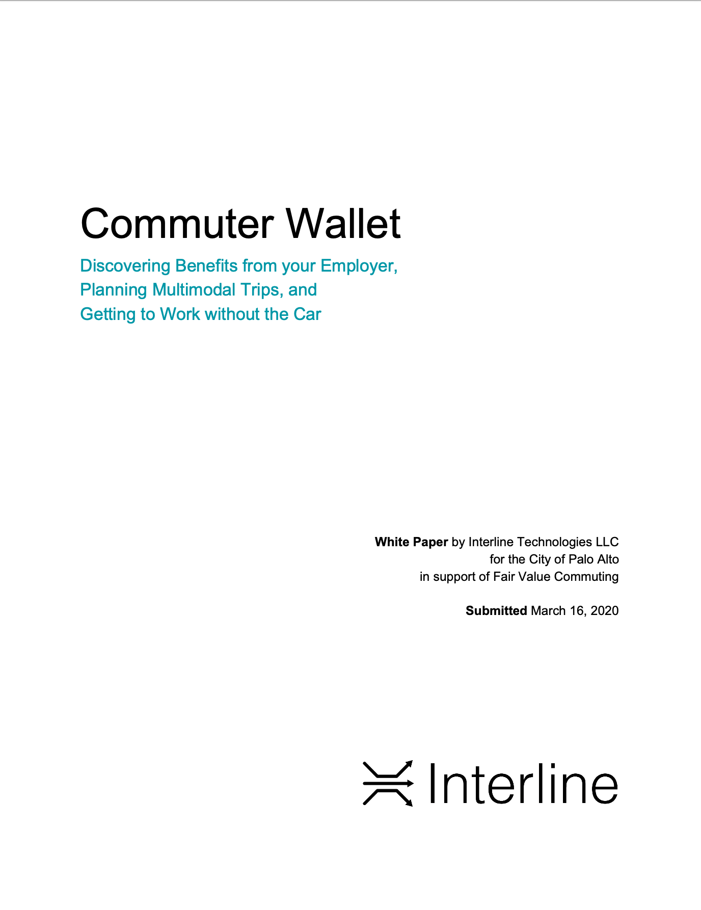 Commuter Wallet report cover